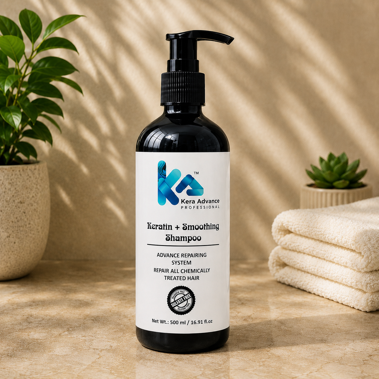 Keratin+ Smoothing Shampoo 500ml